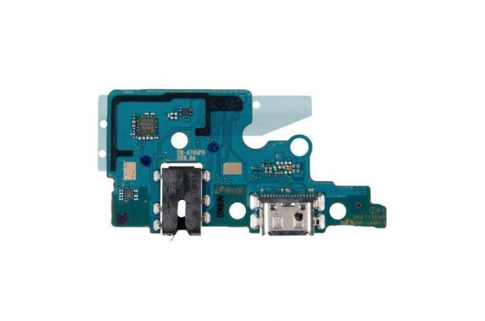 Шлейф для Samsung A705F Galaxy A70 с разъемом зарядки + разъем гарнитуры (плата)