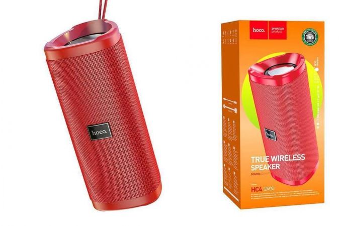Портативная беспроводная колонка HOCO HC4 Bella sports BT (красный)