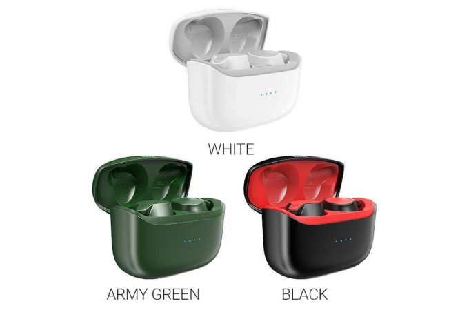 Наушники вакуумные беспроводные HOCO ES47 Shelly sound TWS wiereless headset Bluetooth (белый)