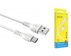 Кабель USB - USB Type-C BOROFONE BX51, 3A (белый) 1м