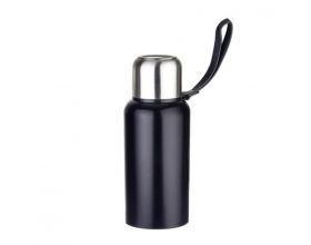 Термос для напитков PERFEO с глухой пробкой, ситечком, ремешком, объем 0,5 л., черный (PF_C3704)