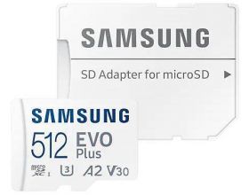 Карта памяти MicroSDXC_512 Gb Samsung EVO PLUS 130Mb/s MB-MC512KA/CN /UHS-I / U3 / V30 / A2