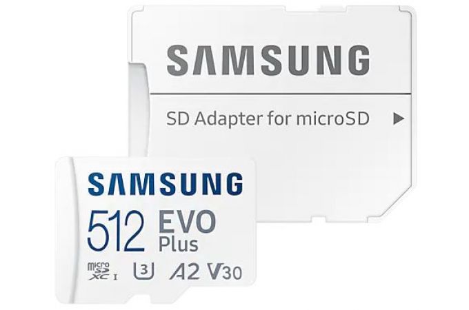 Карта памяти MicroSDXC_512 Gb Samsung EVO PLUS 130Mb/s MB-MC512KA/CN /UHS-I / U3 / V30 / A2