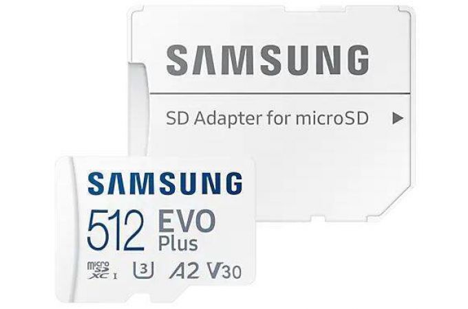 Карта памяти MicroSDXC_512 Gb Samsung EVO PLUS 130Mb/s MB-MC512KA/CN /UHS-I / U3 / V30 / A2