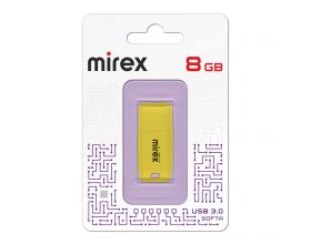 Флешка USB 3.0 Mirex SOFTA YELLOW 8GB (ecopack)