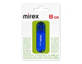 Флешка USB 2.0 Mirex CANDY BLUE 8GB (ecopack)