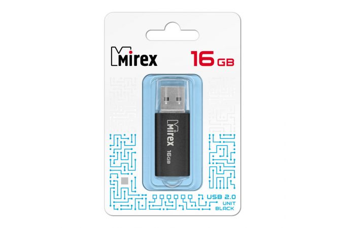 Флешка USB 3.0 Mirex UNIT BLACK 16GB (ecopack)