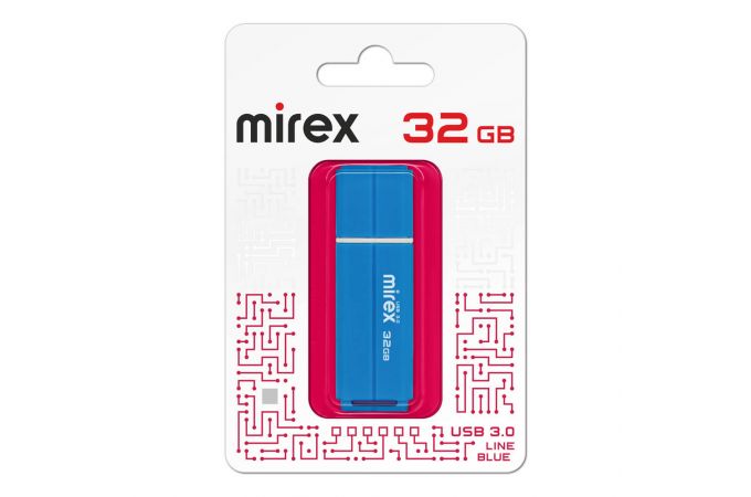 Флешка USB 3.0 Mirex LINE BLUE 32GB (ecopack)