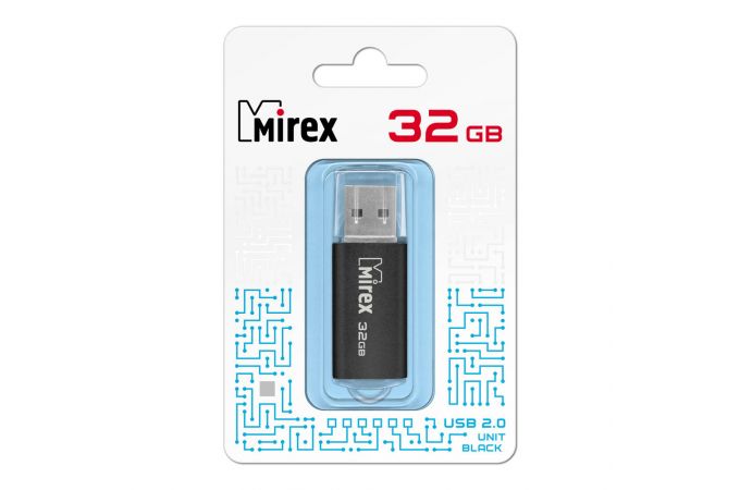 Флешка USB 3.0 Mirex UNIT BLACK 32GB (ecopack)