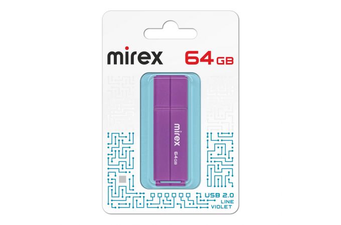 Флешка USB 3.0 Mirex LINE BLUE 64GB (ecopack)