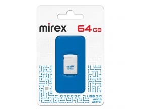 Флешка USB 3.0 Mirex MINCA WHITE 64GB (ecopack)