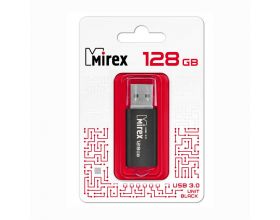 Флешка USB 3.0 Mirex UNIT BLACK (ecopack) 128Gb