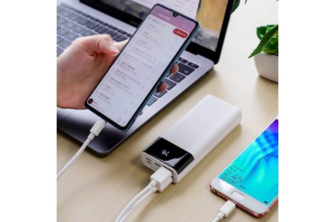 Универсальный дополнительный аккумулятор Power Bank BOROFONE BT25 (10000 mAh) (белый)