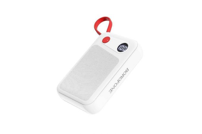 Универсальный дополнительный аккумулятор Power Bank BOROFONE BT24 кабель MicroUSB (10000 mAh) (белый)