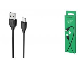 Кабель USB - USB Type-C BOROFONE BX19, 2A (черный) 1м