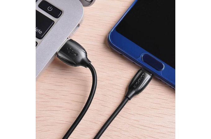 Кабель USB - USB Type-C BOROFONE BX19, 2A (черный) 1м