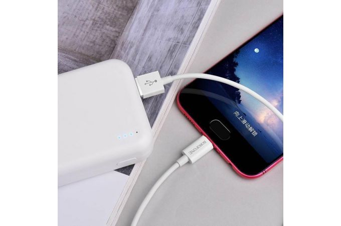 Кабель USB - MicroUSB BOROFONE BX22 2A (белый) 1м