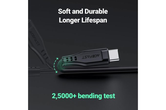 Кабель USB Type-C - Lightning ACEFAST C3-01, (черный) 1,2м