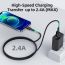 Кабель USB - Lightning ACEFAST C1-02 (серый) 1,2м (в оплетке)