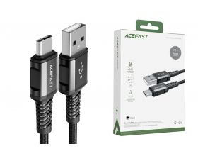 Кабель USB - USB Type-C ACEFAST С1-04 (серый) 1,2м (в оплетке)