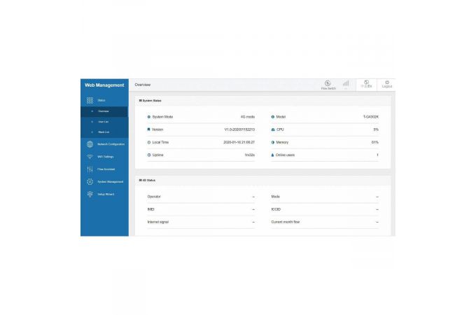 Wi-Fi роутер Орбита OT-PCK22-1 (ПОСЛЕ РЕМОНТА, НЕ РАБОТАЕТ МОДУЛЬ 4G)