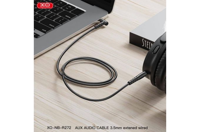 Кабель аудио AUX XO NB-R272 Elbow PVC 3.5 to 3.5 1m White