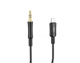 Кабель аудио AUX XO NB-R255B Type-c TO 3.5 Spring Audio Cable Black