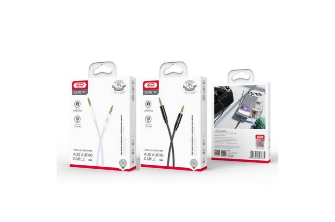 Кабель аудио AUX XO NB-R211C 3.5mm to 3.5mm Black