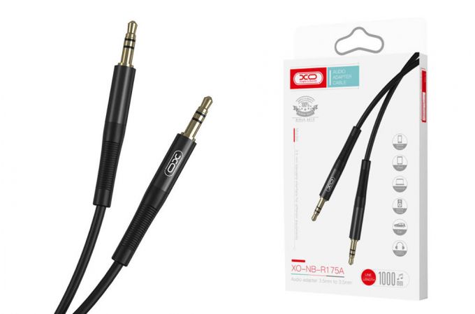 Кабель аудио AUX XO NB-R175B AUX Audio cable 2M Black