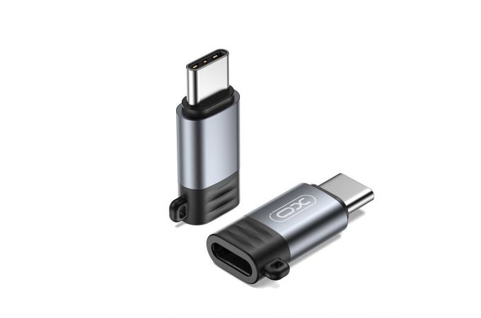 Переходник OTG XO NB263B Apple Female to Type-c Male 5V 2.4A Tranish