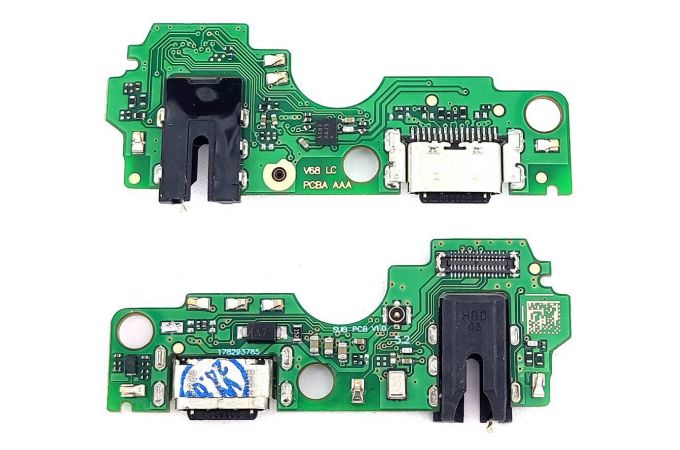 Шлейф для Tecno Spark 20C (BG7n) с разъемом зарядки + разъем гарнитуры (плата)