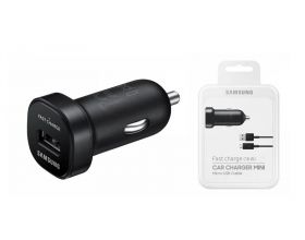 Автомобильное зарядное устройство АЗУ 3USB + кабель MicroUSB Samsung 6000mAh пластиковый блистер (5) (черный)