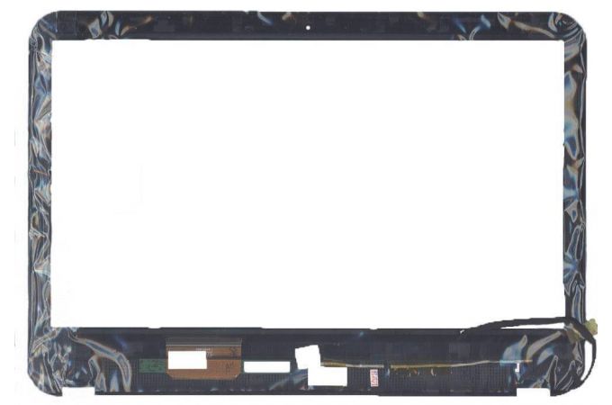 Сенсорное стекло (тачскрин) Dell Inspiron 15R-3521 черное с рамкой
