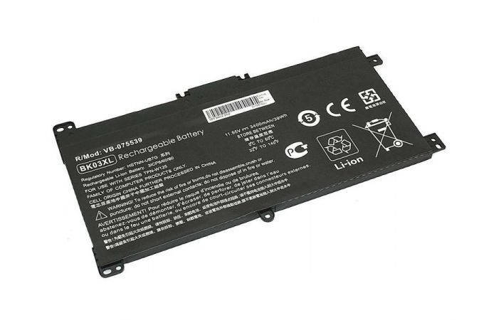 Аккумуляторная батарея для ноутбука HP Pavilion X360 (BK03-3S1P) 11,55V 3400mAh черная