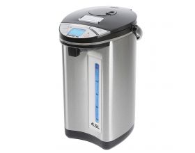 Термопот POLARIS PWP 5011D черный/матовый 750 Вт, 4,5 л, нерж., дисплей, таймер