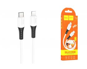 Кабель USB Type-C - Lightning HOCO X82 PD20W (белый) 1м (силиконовый)