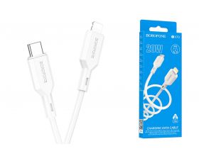 Кабель USB Type-C - Lightning BOROFONE BX70 PD (белый) 1м