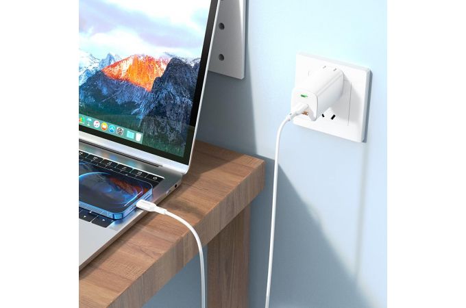 Кабель USB Type-C - Lightning BOROFONE BX70 PD (белый) 1м