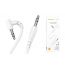 Кабель аудио AUX BOROFONE BL10 AUX 3.5 1 метр белый угловой