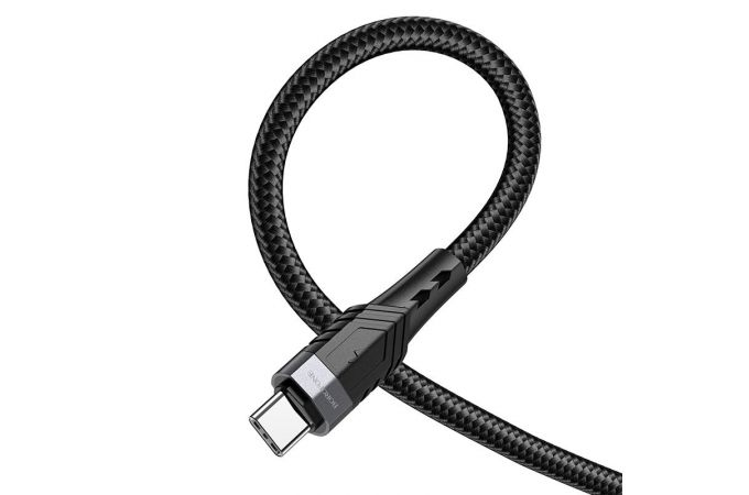 Кабель USB Type-C - USB Type-C BOROFONE BU35, PD60W (черный) 1м