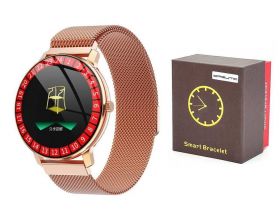 Смарт часы Орбита OT-SMS06(R80) Золото металл спорт браслет