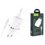 Сетевое зарядное устройство 2USB + кабель Lightning HOCO N4 Aspring 2400mAh (белый)