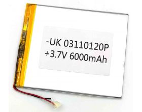 Универсальный аккумулятор 120x110x3 3.7V 6000mAh (04105110P)(23/5)