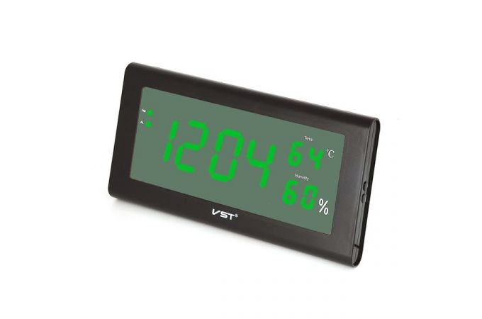 Часы настенные VST 795S-4 (температура,влажность) (зеленый)