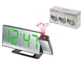 Часы настольные VST 896-4 зеленый проекционные (без блока)