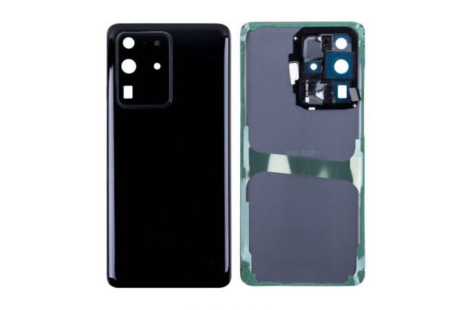 Задняя крышка для Samsung G988B Galaxy S20 Ultra + стекло камеры (черный) org