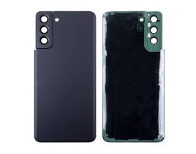 Задняя крышка для Samsung G996B Galaxy S21 Plus + стекло камеры (черный) HQ