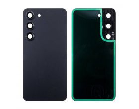 Задняя крышка для Samsung S911B Galaxy S23 + стекло камеры (черный) HQ