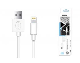 Кабель USB - Lightning SENDEM M15 3A (белый) 1м