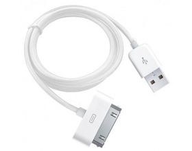 Кабель USB - Lightning 30-Pin Орбита OT-SMI18 (422) (iPhone 4) 1A (белый) 1м (упаковка 20шт)